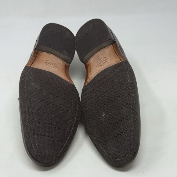 Cole Haan Grand Warner Shoes Mens 9.5 Gray Leather Classic Oxford Derby Dress - Picture 14 of 16